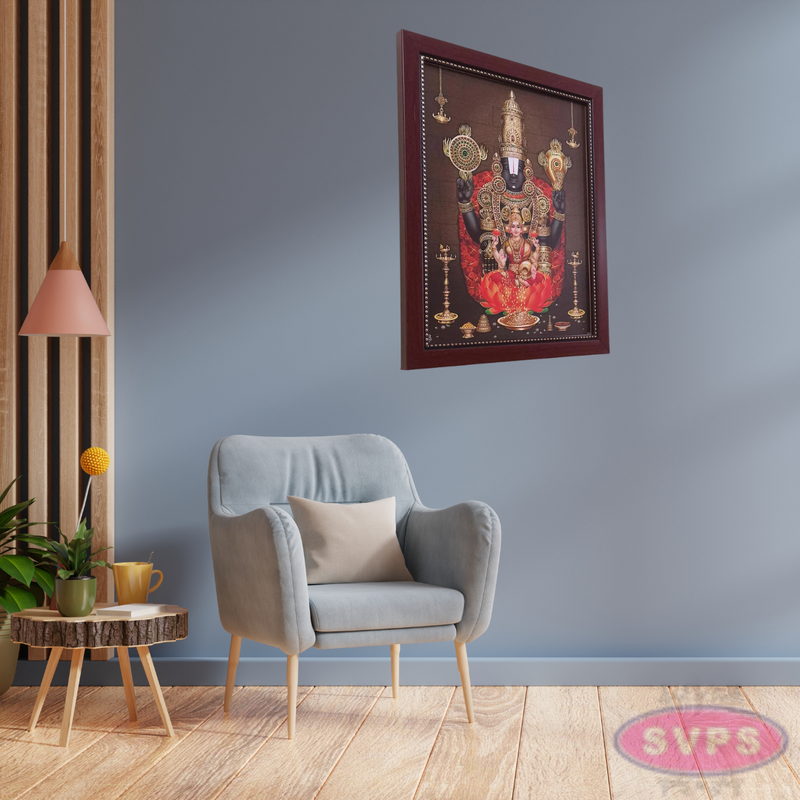Tirupathi Venkateshwara Perumal With Lakshmi Photo Frame