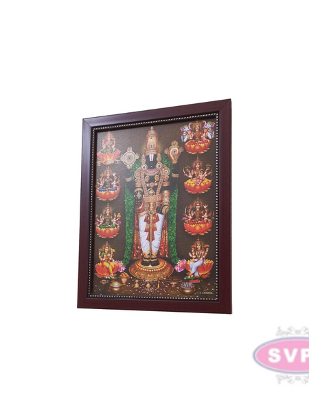 Tirupati Balaji  With Astha Lakshmi Photo Frame