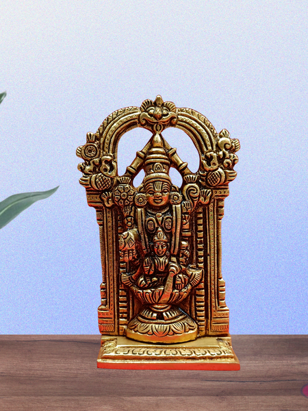 Brass Tirupati  Venkateshvara Perumal With Lakshmi Thayar