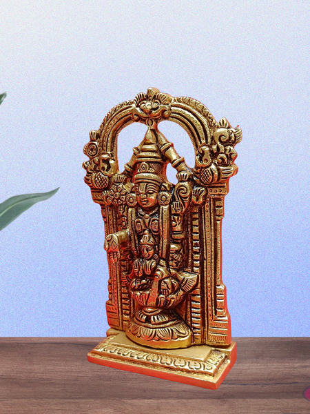 Brass Tirupati  Venkateshvara Perumal With Lakshmi Thayar