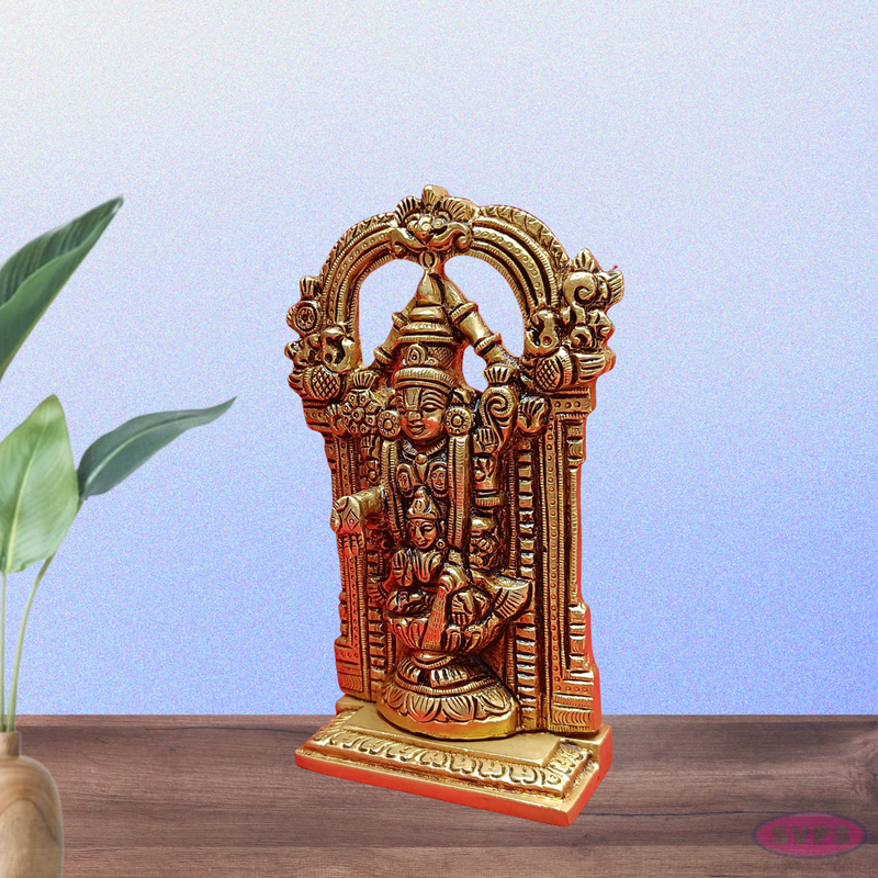 Brass Tirupati  Venkateshvara Perumal With Lakshmi Thayar