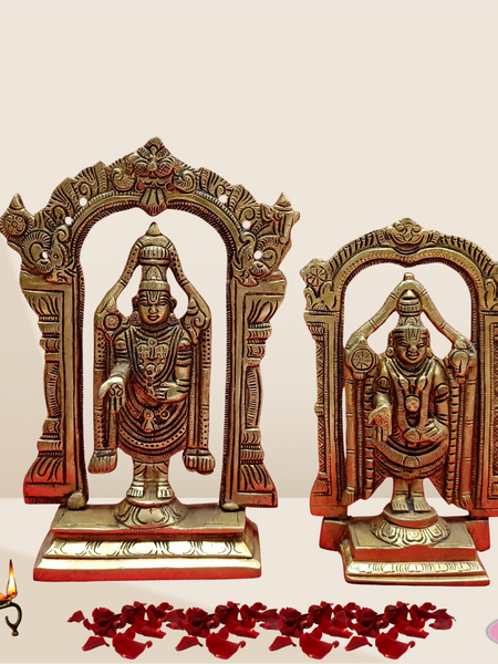 Brass Tirupati Balaji With Arch/ 2 Variants