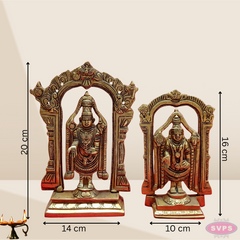Brass Tirupati Balaji With Arch/ 2 Variants
