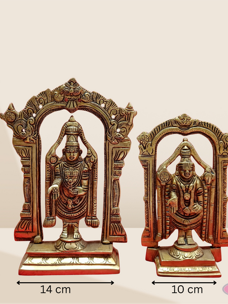 Brass Tirupati Balaji With Arch/ 2 Variants