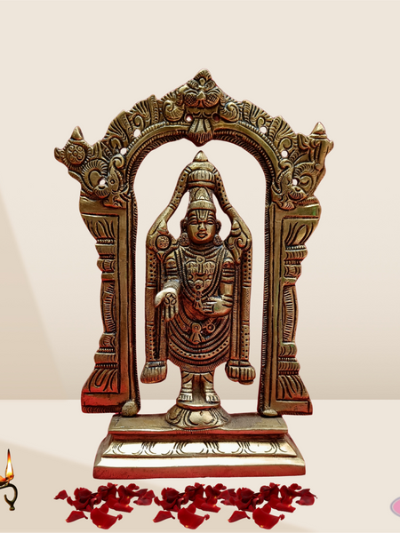 Brass Tirupati Balaji With Arch/ 2 Variants