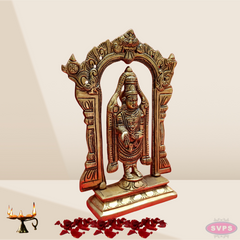 Brass Tirupati Balaji With Arch/ 2 Variants