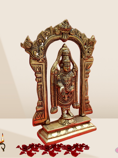 Brass Tirupati Balaji With Arch/ 2 Variants
