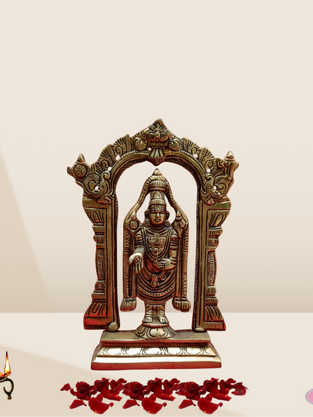 Brass Tirupati Balaji With Arch/ 2 Variants