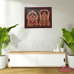 Tirupati Srinivasa Perumal With Thayar Photo Frame