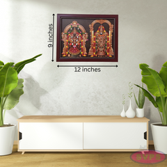 Tirupati Srinivasa Perumal With Thayar Photo Frame
