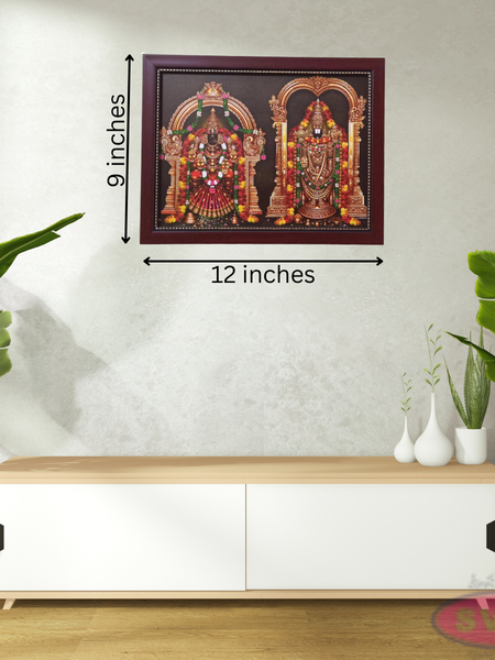 Tirupati Srinivasa Perumal With Thayar Photo Frame