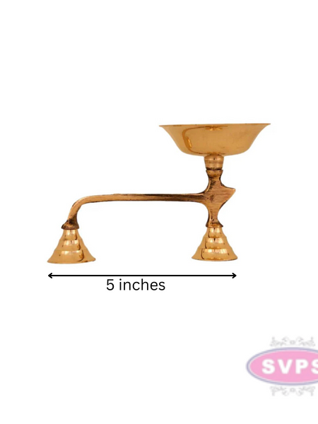 Traditional Brass Dhoobakkal/ Dhoopkarandi/ Camphor Burner/ Aarti Diya With Handle