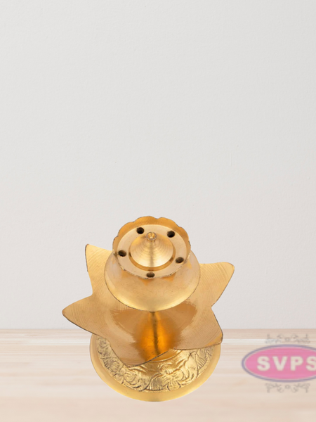 Traditional Brass Floral Shape Agarbatti / Incense Sticks Holder