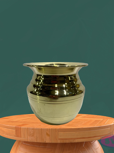 Traditional Brass Pooja Kalash Pot / Sombu