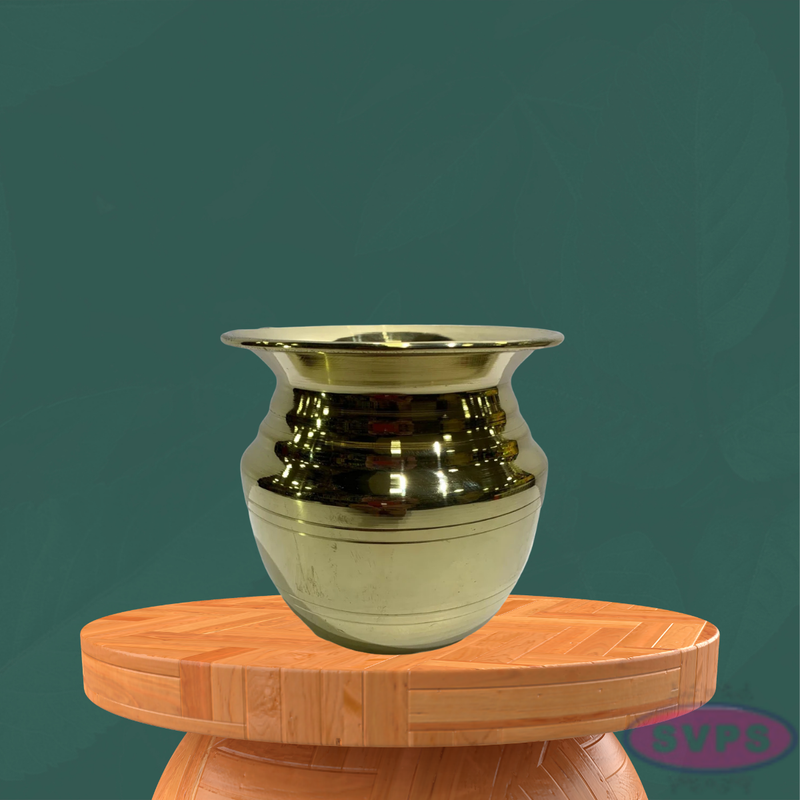 Traditional Brass Pooja Kalash Pot / Sombu
