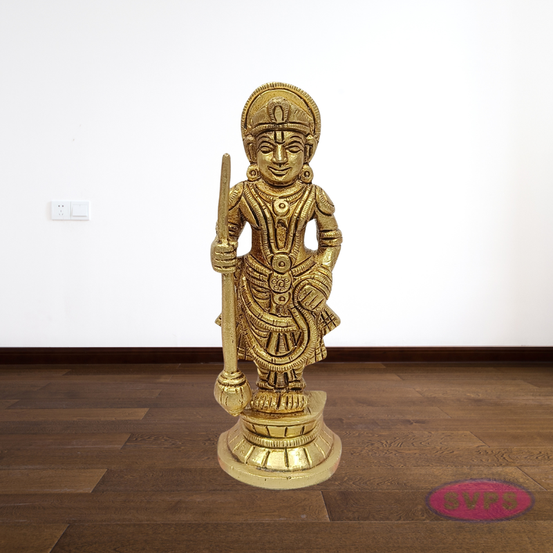 Brass Udupi Krishna Idol – Sri Krishna Standing Statue for Pooja Room