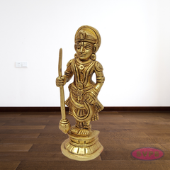 Brass Udupi Krishna Idol – Sri Krishna Standing Statue for Pooja Room
