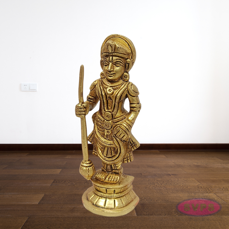Brass Udupi Krishna Idol – Sri Krishna Standing Statue for Pooja Room