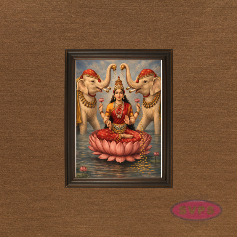 Antique Goddess Lakshmi Photo Frame for Home Décor
