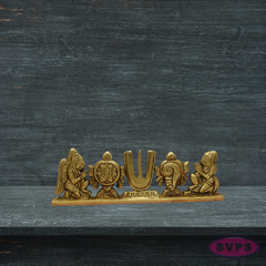 Brass Garuda & Hanuman with Tirunamam Showpiece