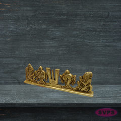 Antique Finish Vishnu Namam Brass Idol for Home Temple