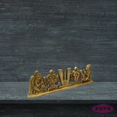 Antique Finish Vishnu Namam Brass Idol for Home Temple