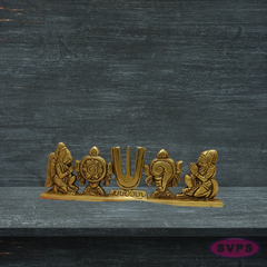 Brass Garuda & Hanuman with Tirunamam Showpiece