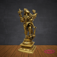 Brass Varaha Swamy with Bhudevi – Vishnu Avatar Decorative Idol