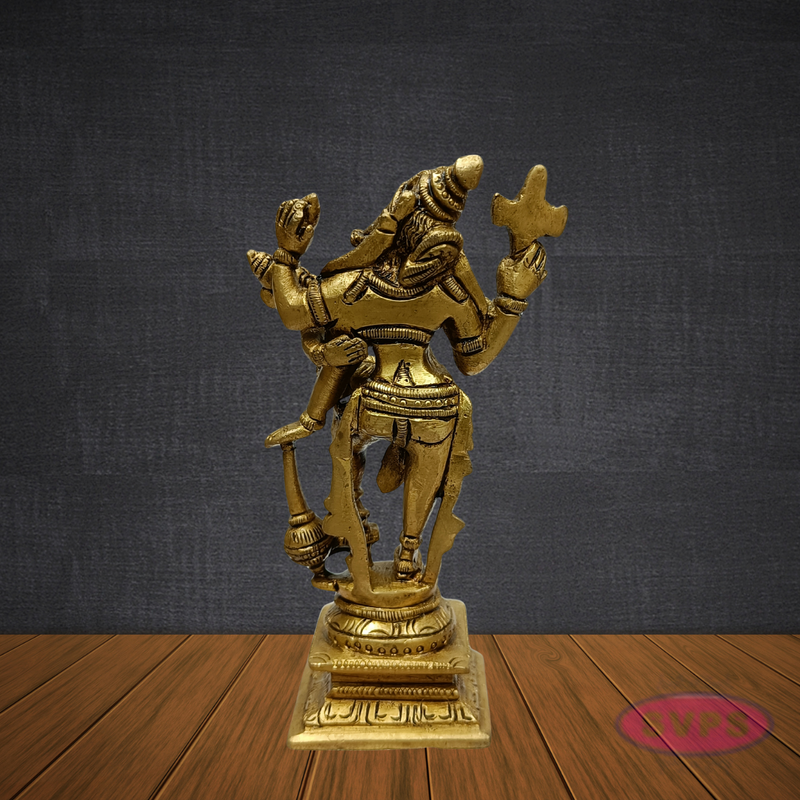Brass Varaha Swamy with Bhudevi – Vishnu Avatar Decorative Idol