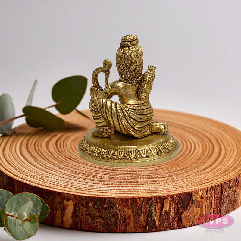 Handmade Brass Bala Ram Idol – Sitting Ram Lalla with Bow & Arrow