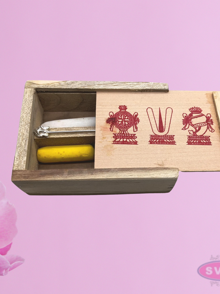 Wooden Tiruman Box / Vadakalai & Thenkalai / Sliding