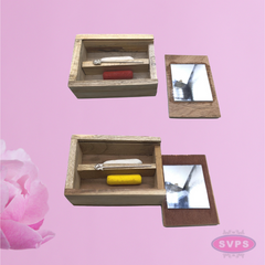 Wooden Tiruman Box / Vadakalai & Thenkalai / Sliding