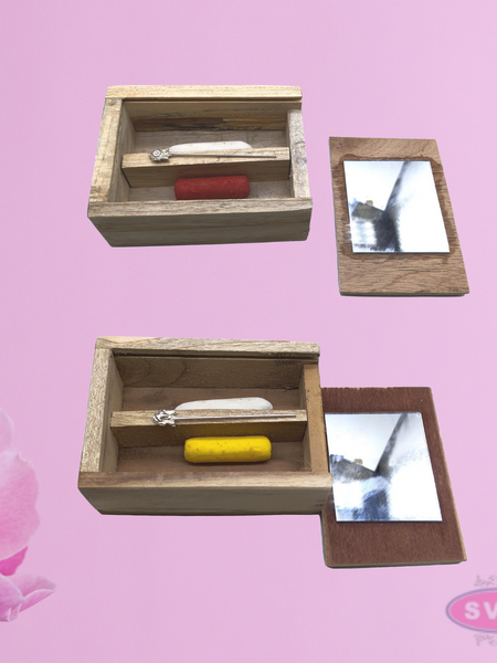 Wooden Tiruman Box / Vadakalai & Thenkalai / Sliding