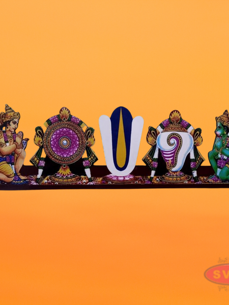 Wooden Thiruman Vadakalai And Thenkalai  / Wall Hanging Photo Cutout