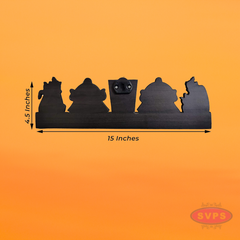 Wooden Thiruman Vadakalai And Thenkalai  / Wall Hanging Photo Cutout