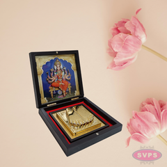 Gold Plated Varahi Amman Padam Gift Box