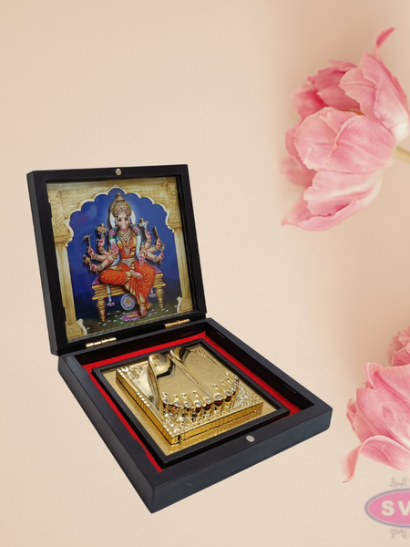 Gold Plated Varahi Amman Padam Gift Box