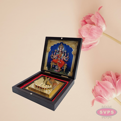 Gold Plated Varahi Amman Padam Gift Box