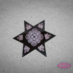 Decorative Wooden Star Peetam for Home Temple