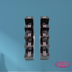 Wooden 5 Lamp Stand With Brass Dasavatharam Idol
