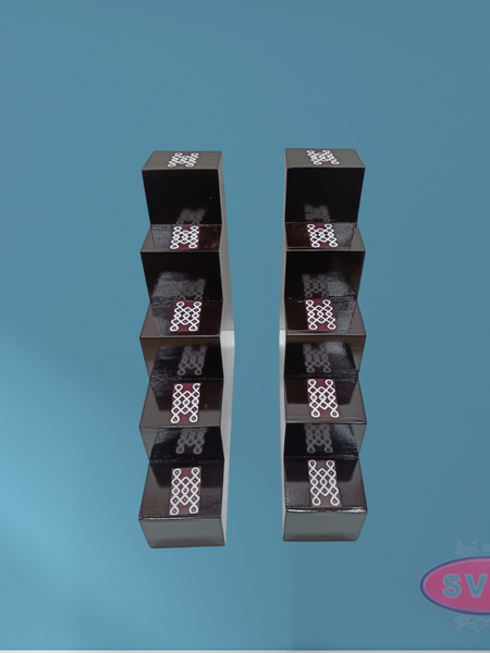 Wooden 5 Lamp Stand With Brass Dasavatharam Idol