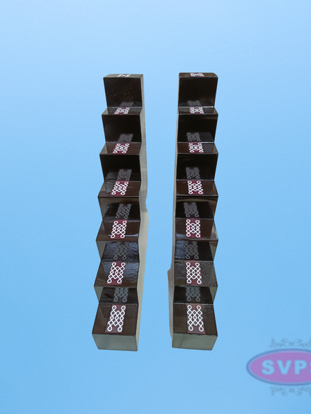 Wooden 7 Step Deity Stand For Lamp Decoration