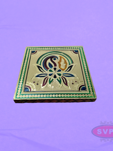 Wooden Meenakari Manai / Pooja Chowki