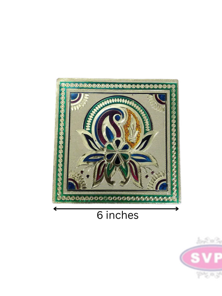 Wooden Meenakari Manai / Pooja Chowki