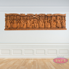 Wooden Carved Dasavatharam Wall Hanging