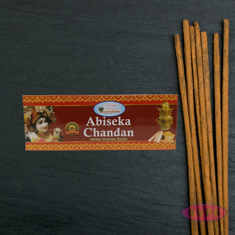 Handrolled Abiseka Chandan Agarbatti – Herbal Incense Sticks for Meditation, Puja & Relaxation