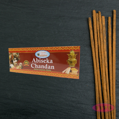 Handrolled Abiseka Chandan Agarbatti – Herbal Incense Sticks for Meditation, Puja & Relaxation