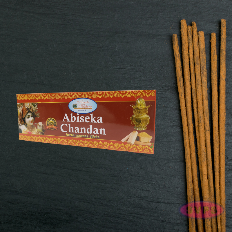 Handrolled Abiseka Chandan Agarbatti – Herbal Incense Sticks for Meditation, Puja & Relaxation