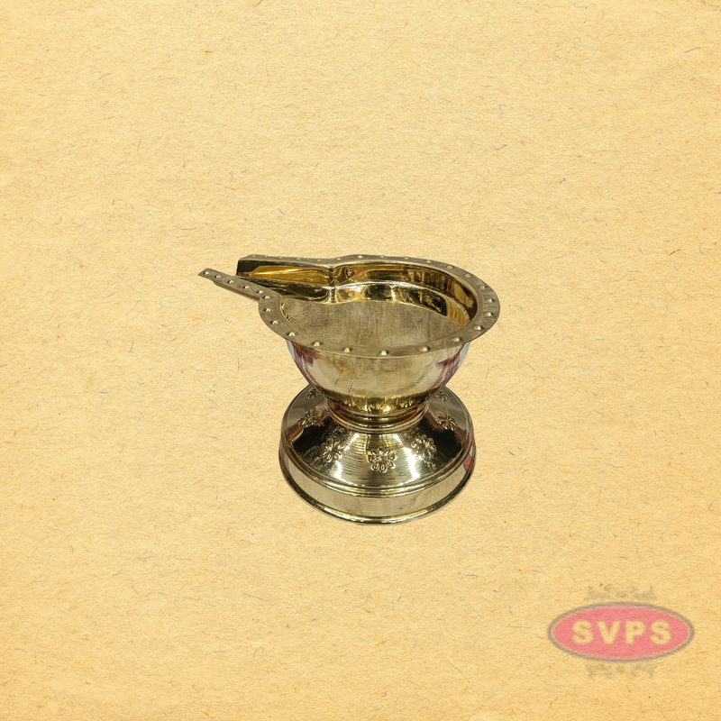Brass Abhishekam Bowl with Handle for Temple & Home Pooja