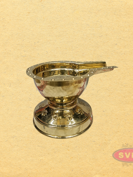 Brass Abhishekam Bowl with Handle for Temple & Home Pooja